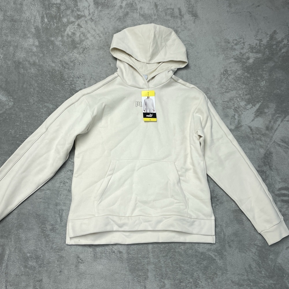 Puma Women's S Hoodie White Cotton Blend a2232